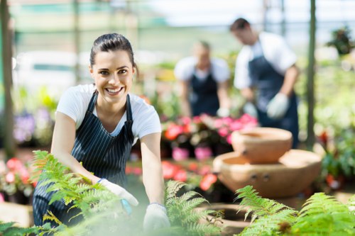 Professional artificial lawn fitting in a local Ealing property